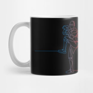 Line Art – Baseball Pitcher Mug